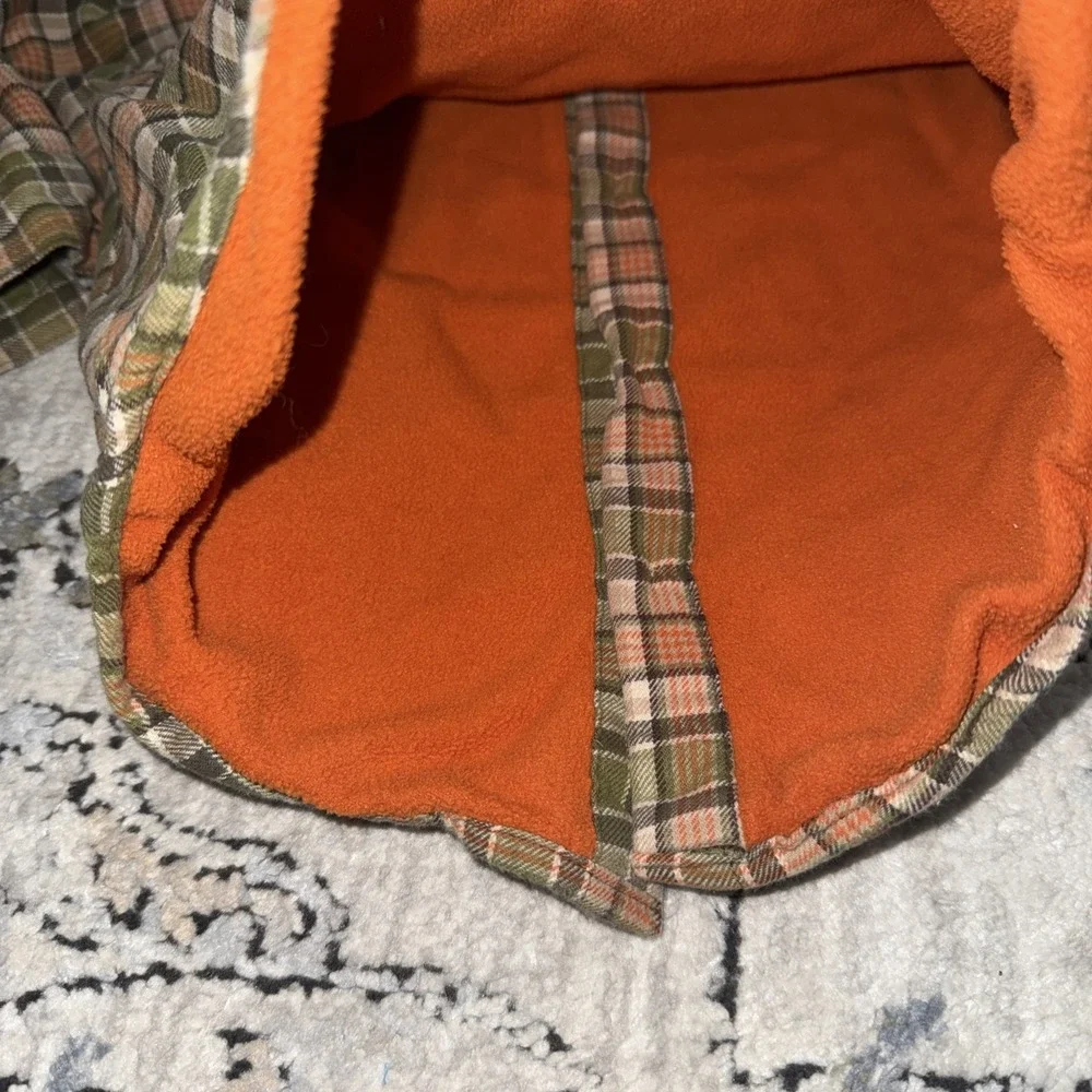 Vintage Gymboree Boys 2T Fleece Lined Plaid Flannel Button Up Shirt